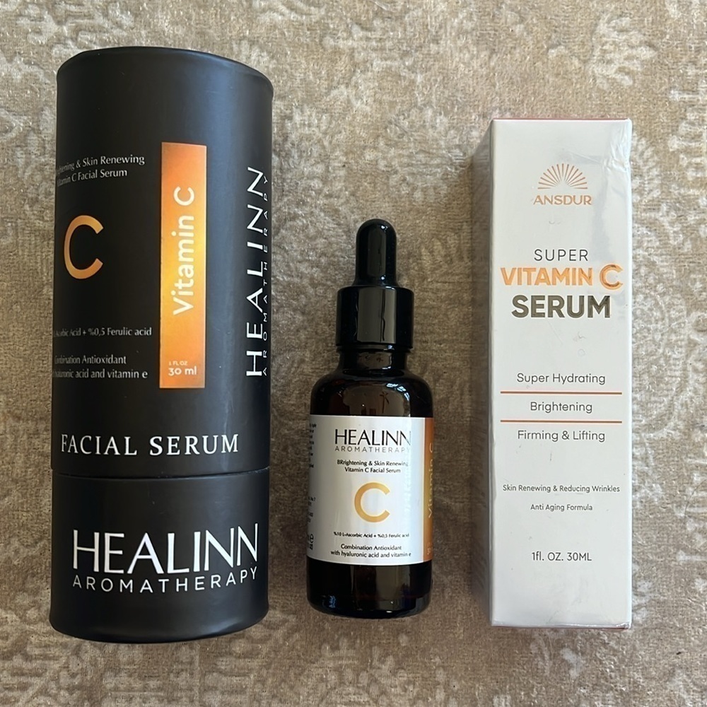 Brand New Set of 2 Vitamin C Facial Serum Brightening Firming Lifting Hydrating